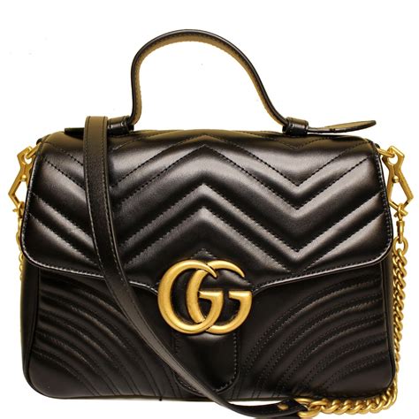 gucci top handle bag small marmont|authentic gucci marmont small bag.